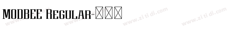 MODBEE Regular字体转换 MODBEE Regular字体转换